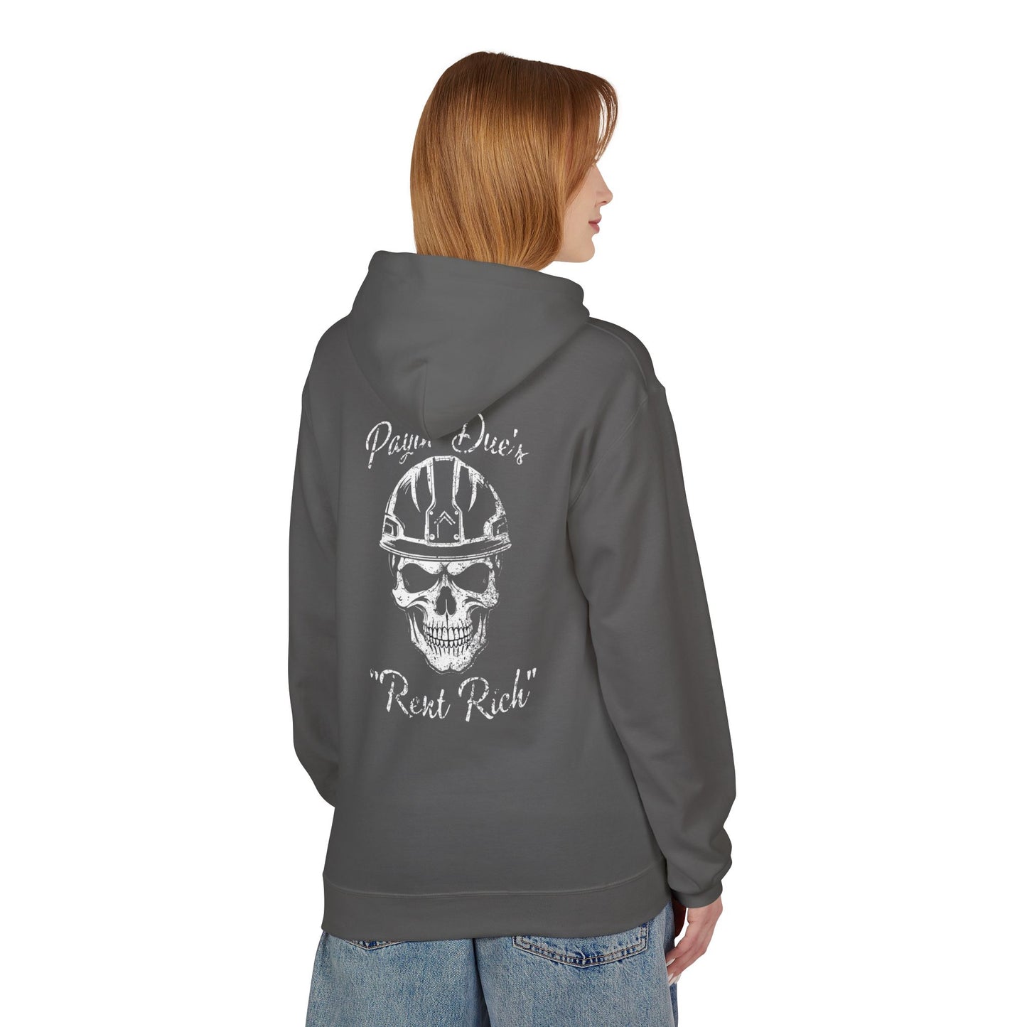 Payin' Due's Skull Construction Hoodie - Rent Rich