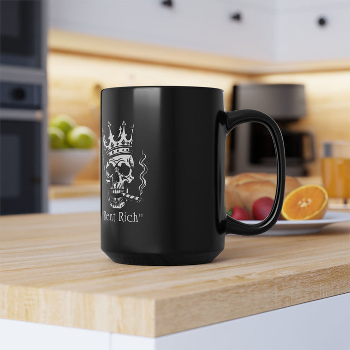 King Skull Mug, 15oz - Rent Rich