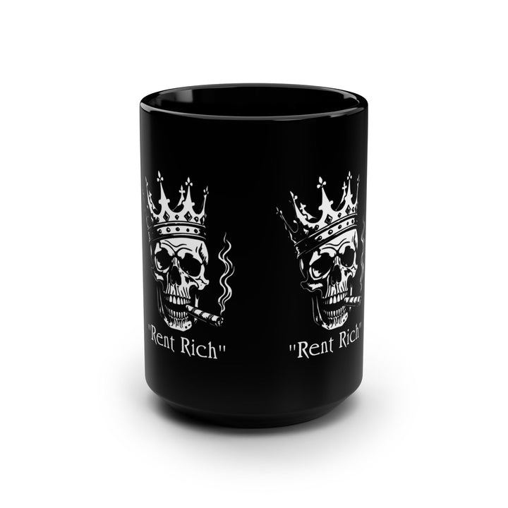 King Skull Mug, 15oz - Rent Rich