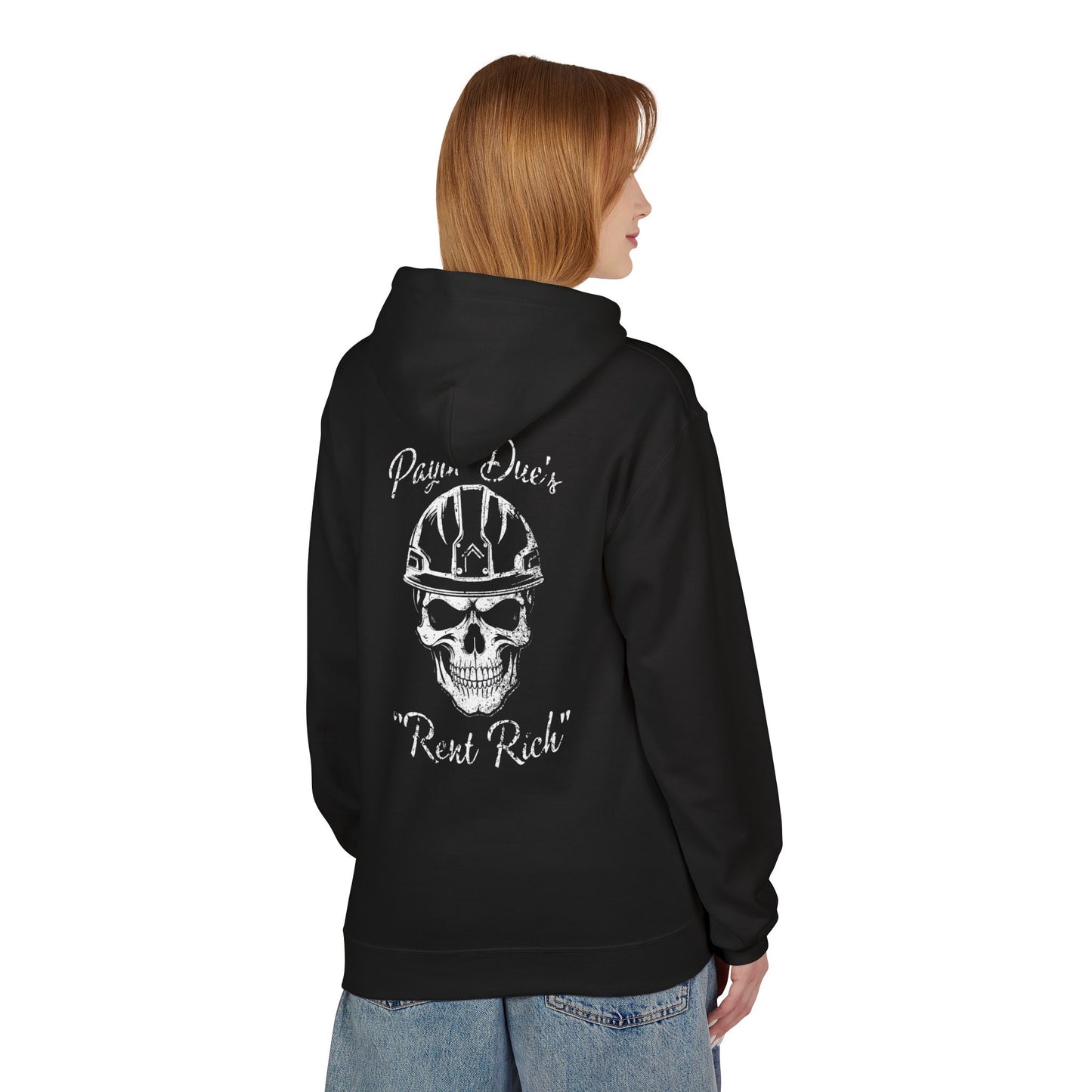 Payin' Due's Skull Construction Hoodie - Rent Rich