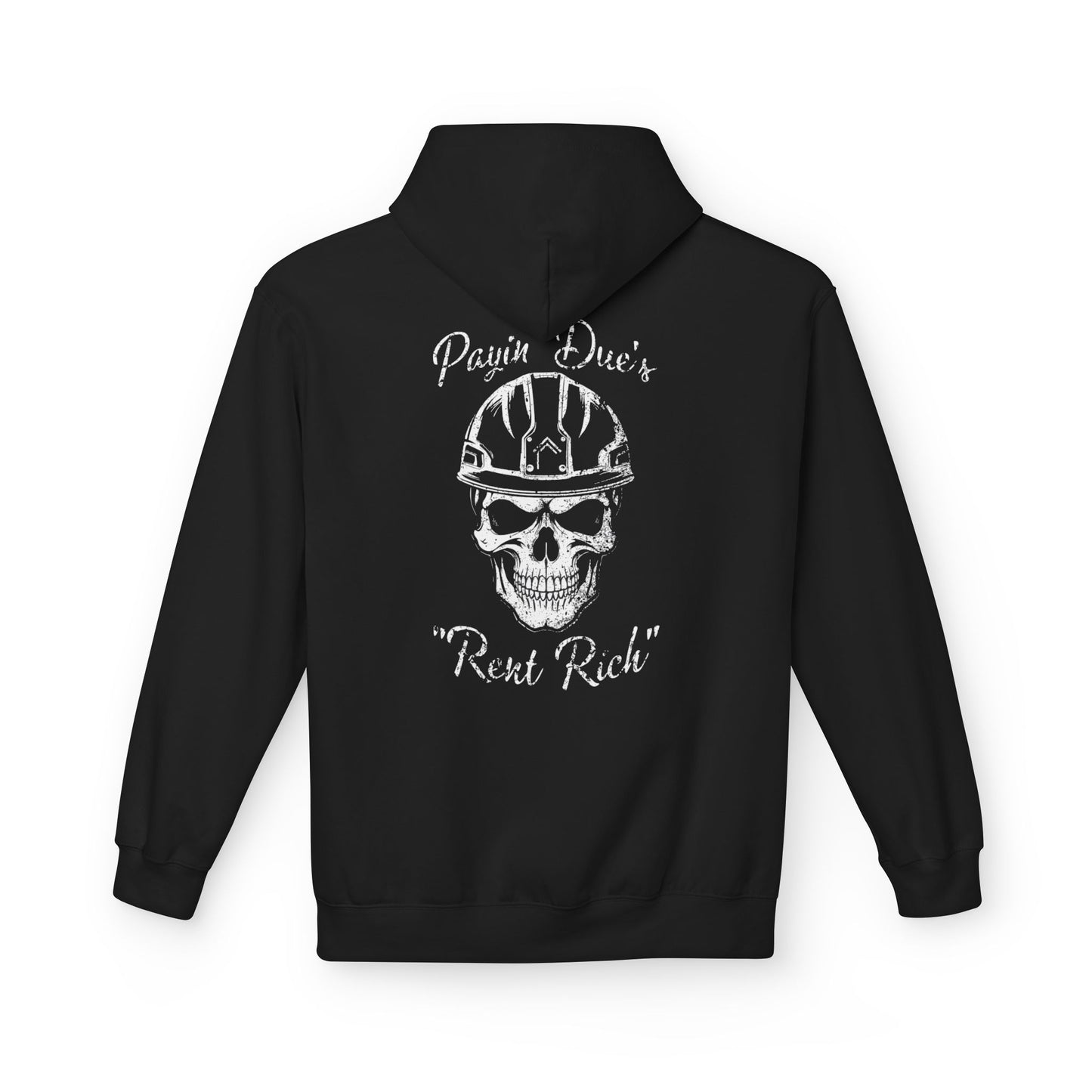 Payin' Due's Skull Construction Hoodie - Rent Rich