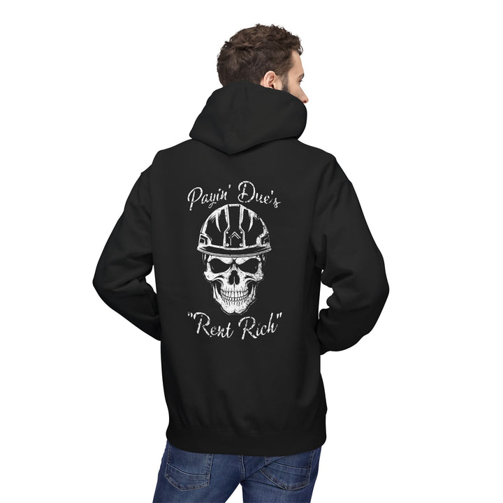 Payin' Due's Skull Construction Hoodie - Rent Rich