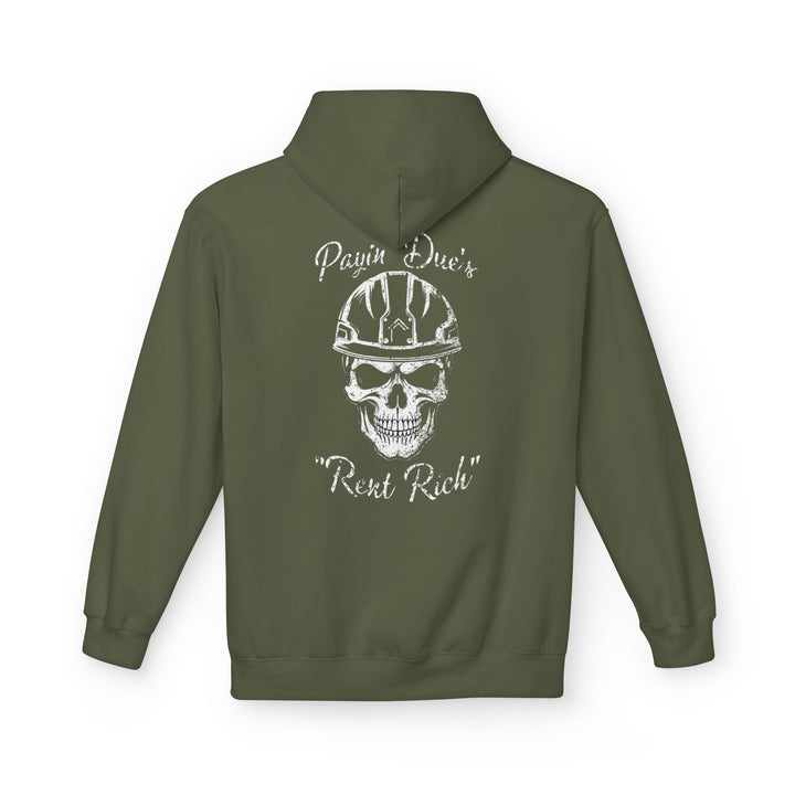 Payin' Due's Skull Construction Hoodie - Rent Rich